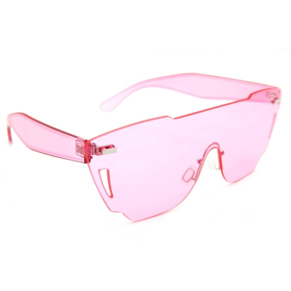 Trendy Oversized  Sunglasses Women Fashion Pink - Picture 3 of 3